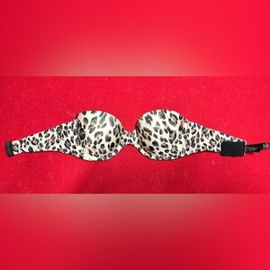 Victoria's Secret Leopard Print Strapless Bra - Beige and Black